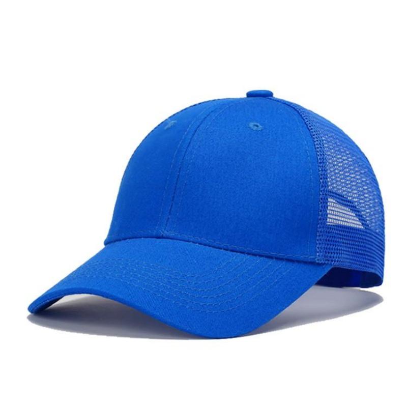 High Quality Mesh Baseball Cap Women Men Summer Cotton Breathable Sunhat Unisex Adjustable Snapback Trucker Hats Male Female