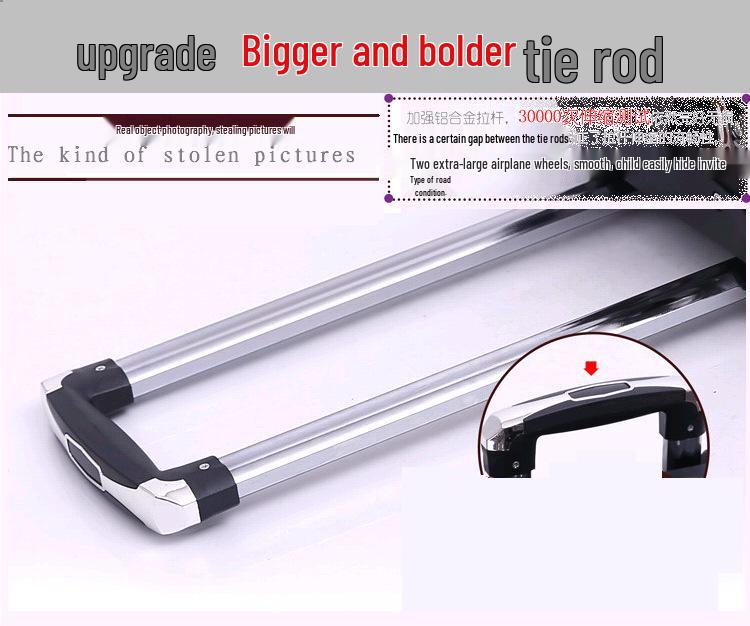 Valiză Mini Troler Stil Coreean 18" cu Roți Universale 20" și Lacăt cu Combinație.