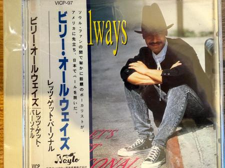 

CD BILLY ALWAYS - Let s Get Personal VICP97 Waylo 1990 Japan ObiSoul/Funk Used