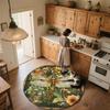 Vintage Dragonfly,Round Area Rug,Carpet Rug for Living Room Bedroom Sofa Playroom Decor,Non-slip Floor Mat