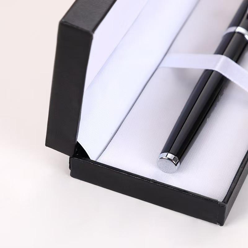 Feather Sword Fountain Pen Set: Black Ink Ballpoint Pen for Office, Meetings, Events, and Business Gifts.