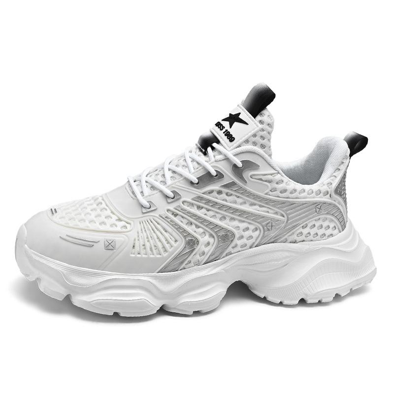 

Men s shoes summer new mesh breathable casual sports shoes teen students running shoes couple platform dad shoes 36