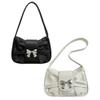 Borsa a Spalla con Fiocco Francese per Donna in Ecopelle Borsa a Tracolla con Design Elegante