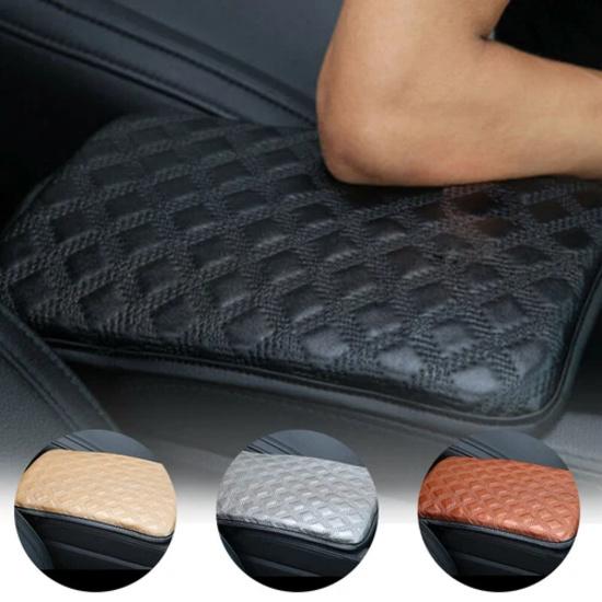 Car Leather Armrest Cushion Universal Pad Center Console Box Protect Cover