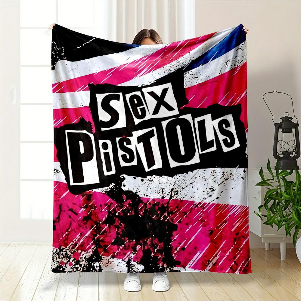 Sex Pistols Punk Rock Artwork Blanket Flannel blanket for bedroom, living room, sofa, and nap sofas.