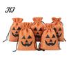 Bulk Candy Containers 5Pcs Halloween Burlap Drawstring Bags, Treat Pouch for Party Favor, Rustic Favors Goodie Trick or Reusable Gift Packaging Sacks