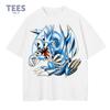 Blue Eyes White Dragon Printed T Shirts Unisex Harajuku Anime Yu Gi Tshirt Oversized Casual Fashion Streetwear Y2k Tops Tees