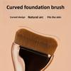 New Small Pillow Foundation Brush Single Ultra-Thin Wide Tongue Shape No Trace Concealer Non-Powder Absorbing Flat Head Soft Bristle Brush