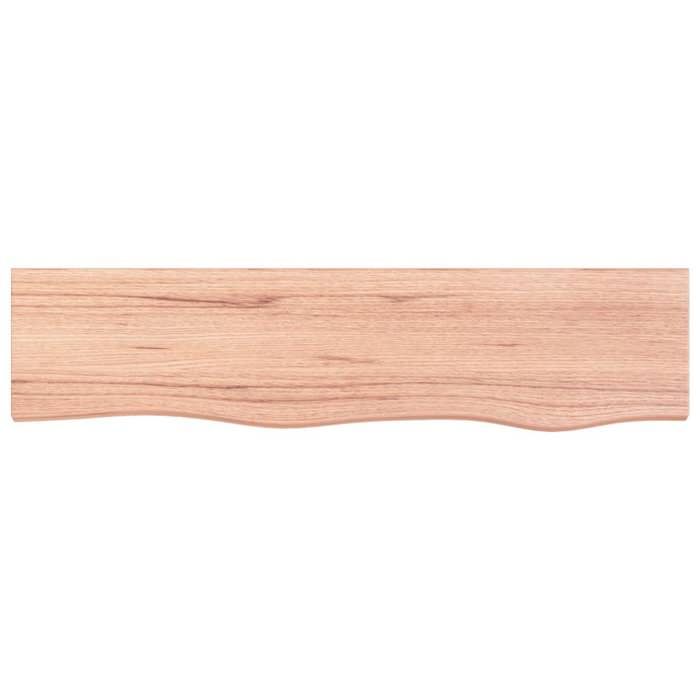 VidaXL Étagère murale marron clair 80x20x4 cm bois chêne massif traité 363660