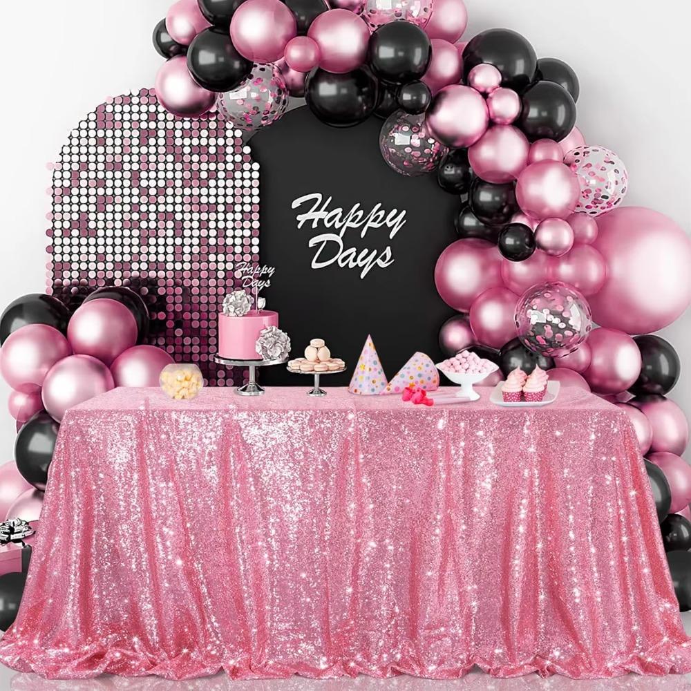 Sparkling Party Sequin Tablecloth Rectangular Table Decoration Creative Table Linen Hotel