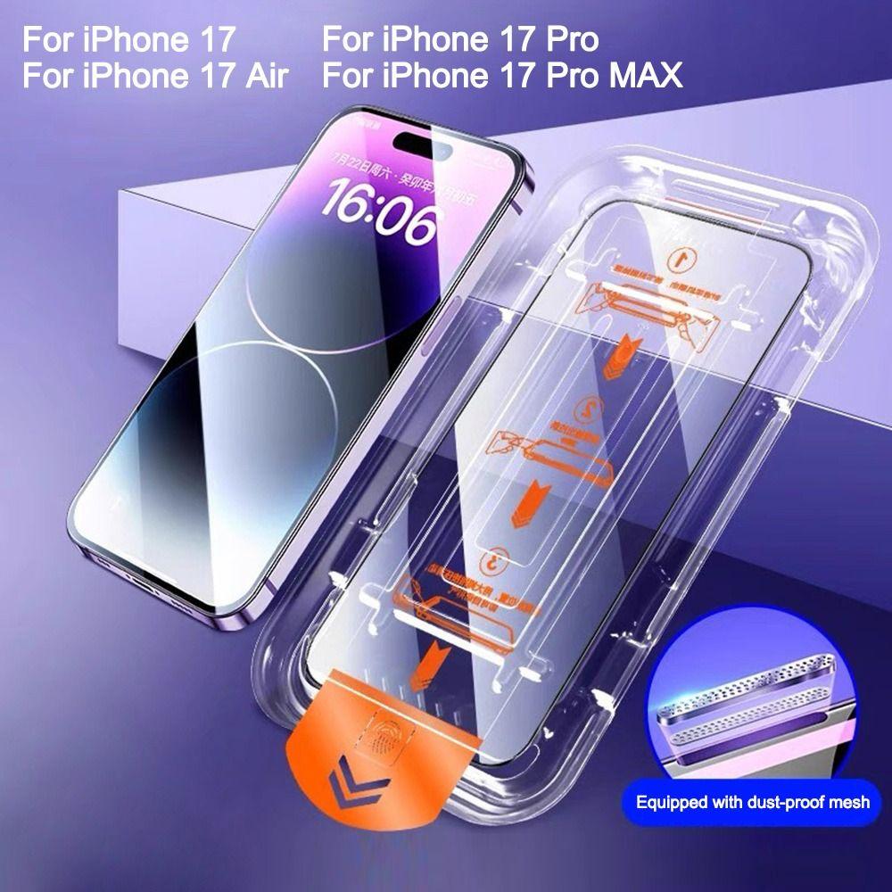 9H Hardness Tempered Film Dust-free High Definition Glass Films Scratch Resistant Screen Protector for iPhone 17/Air/Pro/Pro MAX