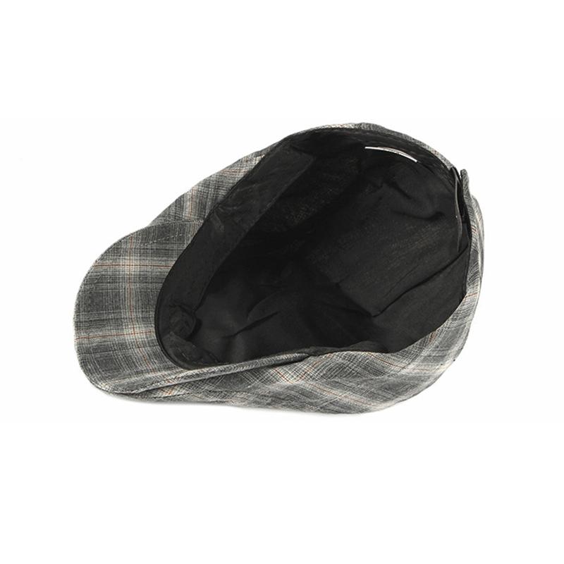 Vår Sommer Tynn Beret Herre Newsboy Caps Kvinner Plaid Britisk Vintage Flat Caps Gatsby Painters Hats Ivy Hat Hombre Boina