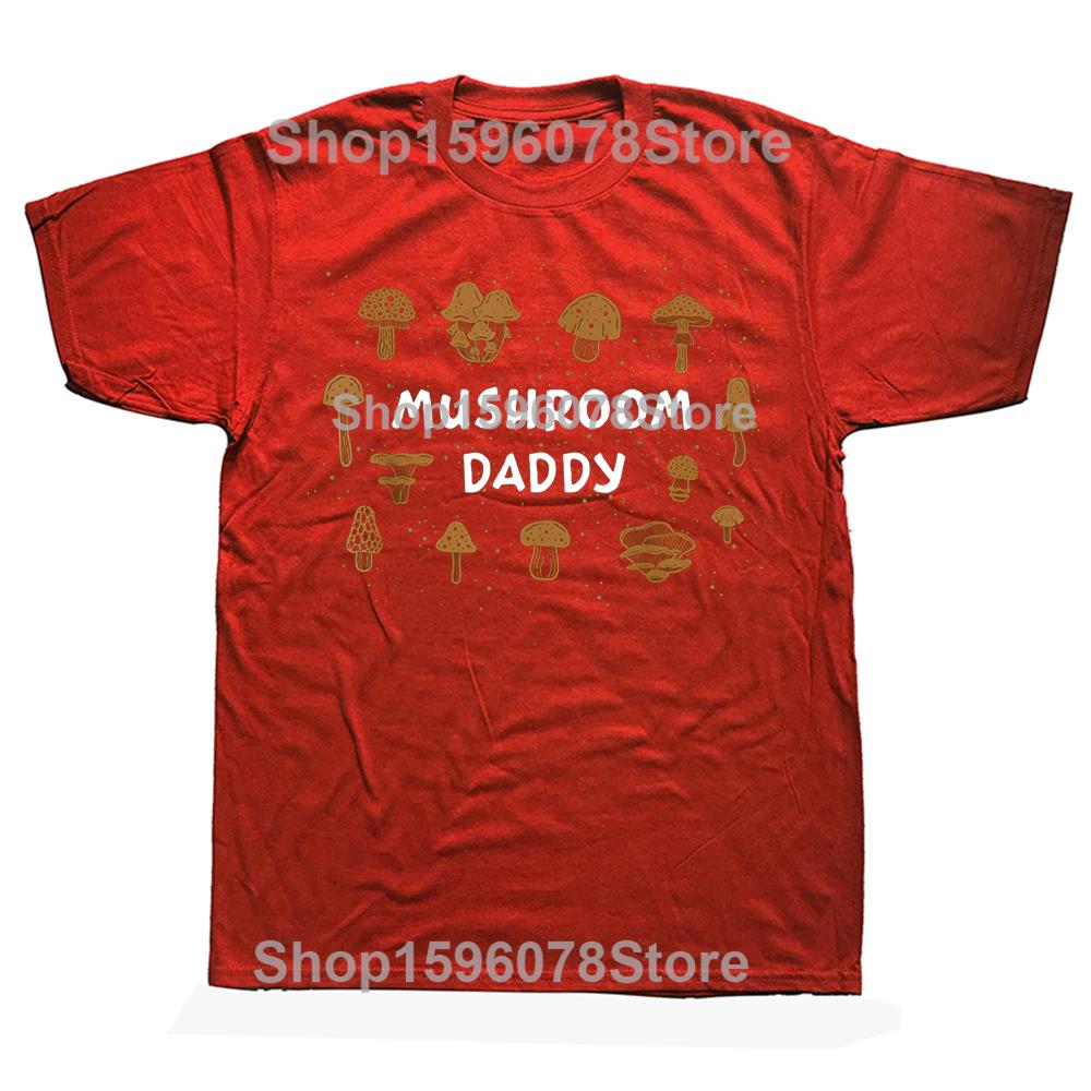 Funny Retro Mushroom Daddy Graphic Tshirts Men Womens Fashion Casual Tshirt 100 Cotton Loose Oversized T Shirt Summer S