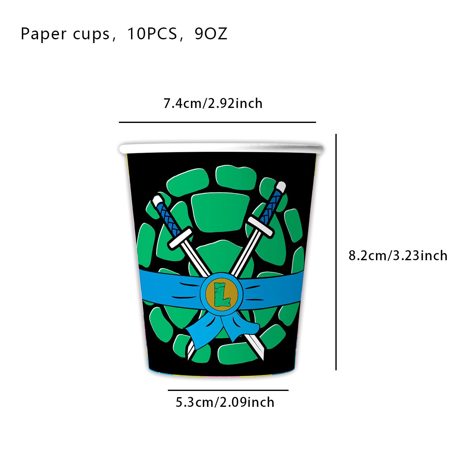 

Teenage Mutant Ninja Turtles Birthday Party Tableware Set - Green Turtle Theme Celebration Supplies