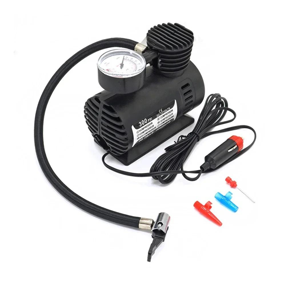 12V Auto Electric Air Pump 300psi Air Compressor Tire Mini Car Tire Inflator Auto Repair Accessories For Inflator High Quality