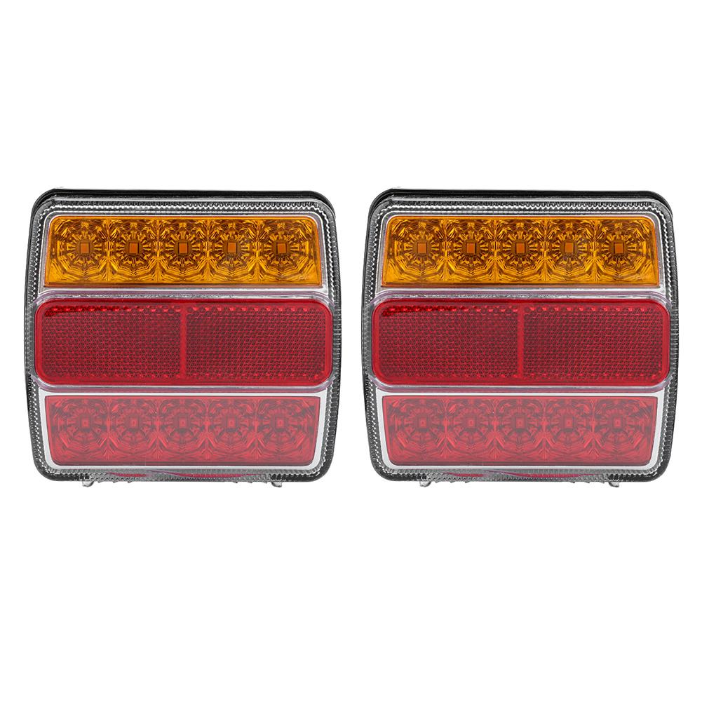 LED Taillight Rear Lamp Red Yellow Turn Signal Light Safety Warning for Trailer Truck