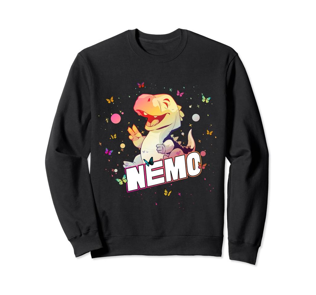 NEMO - Cute Boy Name with cute Dinosaur Sweatshirt