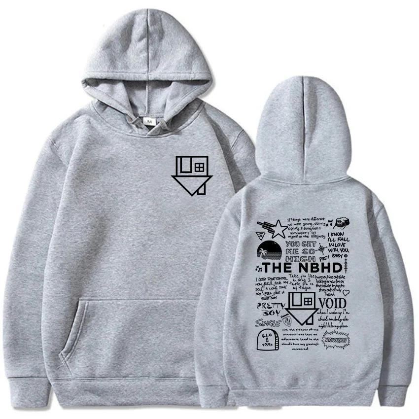 NBHD Band Rock Hip-hop Rap Punk Heavy Metal Music Men Hoodie Outdoor Street Casual Fashion Loose Long-sleeve Sweatshirt Clothing