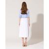 SON JUNG WAN Women Gem Buckle Pocket Denim Skirt Zjs6262020