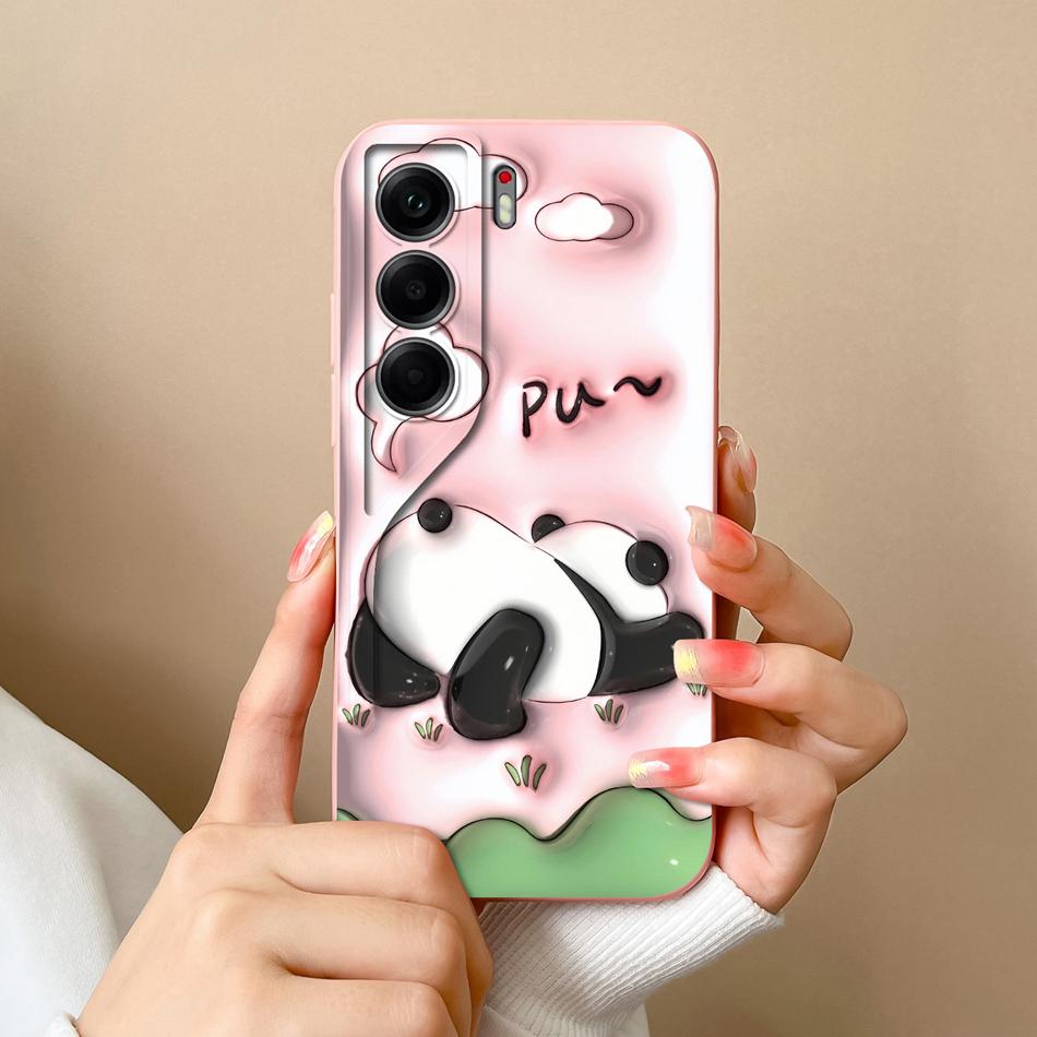 For Tecno Camon 40 Pro Phone Case Cute Animals Soft Back Cover Liquid Silicone Phone Shell For Camon40 Pro 4G 5G Anti Drop Funda
