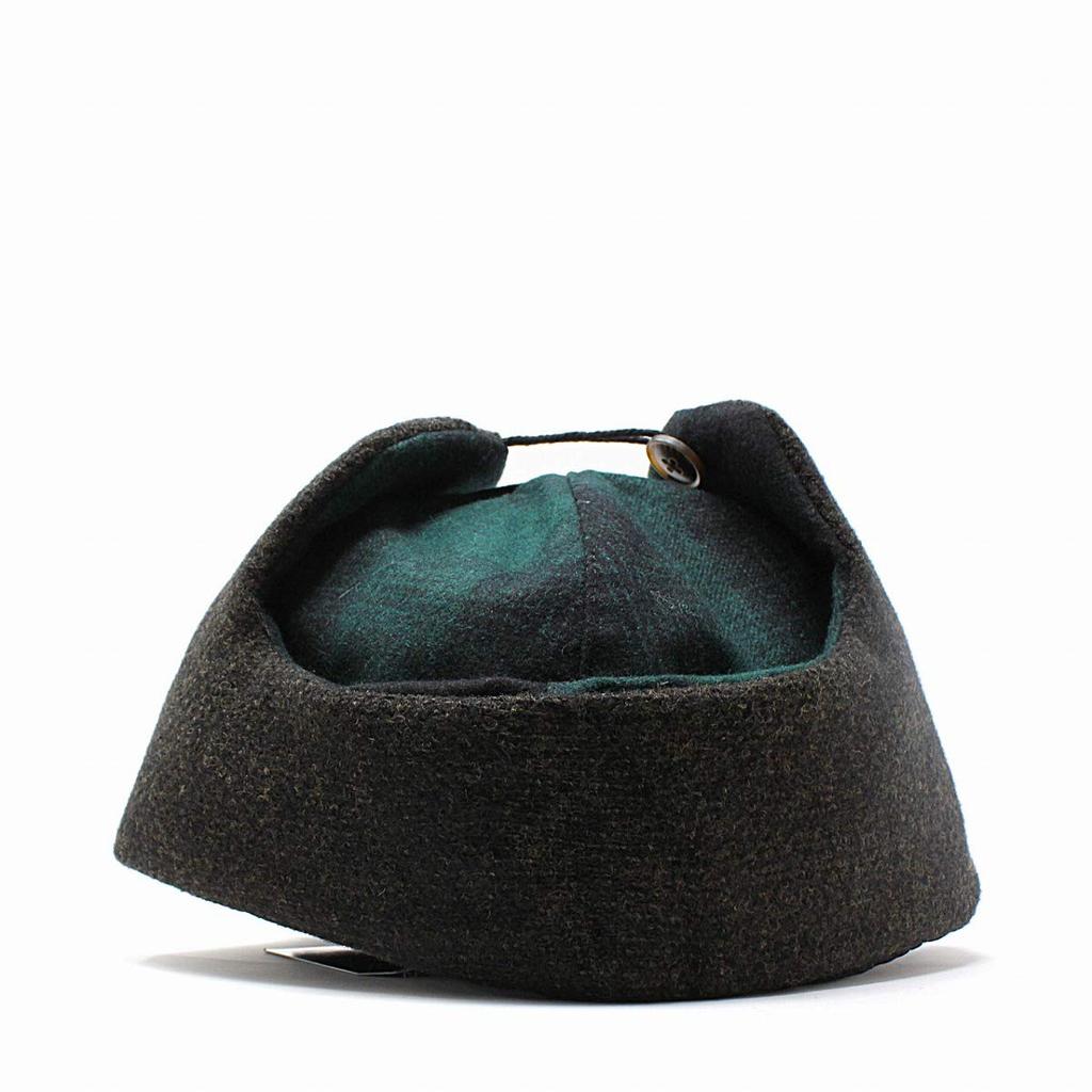 RUBEN Flight Cap Earflap Hat Checkered Pattern Khaki Winter Thermal Headwear Model No RUS-6165