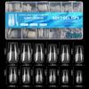 600Pcs/Box Fake Nails Semi-Matte Almond Coffin Full/Half Acrylic Square False Nail Tips For Extension Tip Manicure Tool