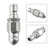 1 Front 6 Back Nozzle 1/4 inches Hose Spare Stainless Steel Wear Resistance 1/4inch Accessory Low Cost Replace