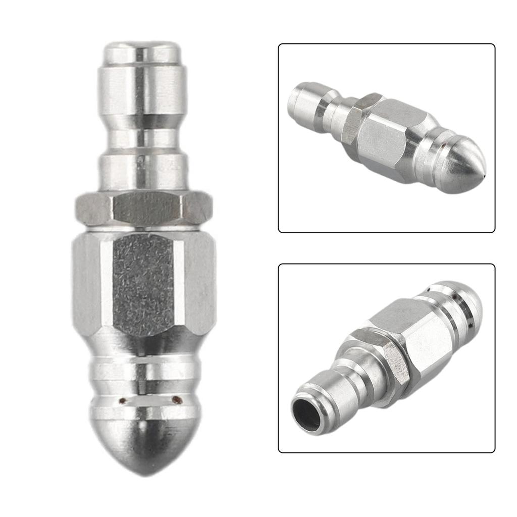 1 Front 6 Back Nozzle 1/4 inches Hose Spare Stainless Steel Wear Resistance 1/4inch Accessory Low Cost Replace