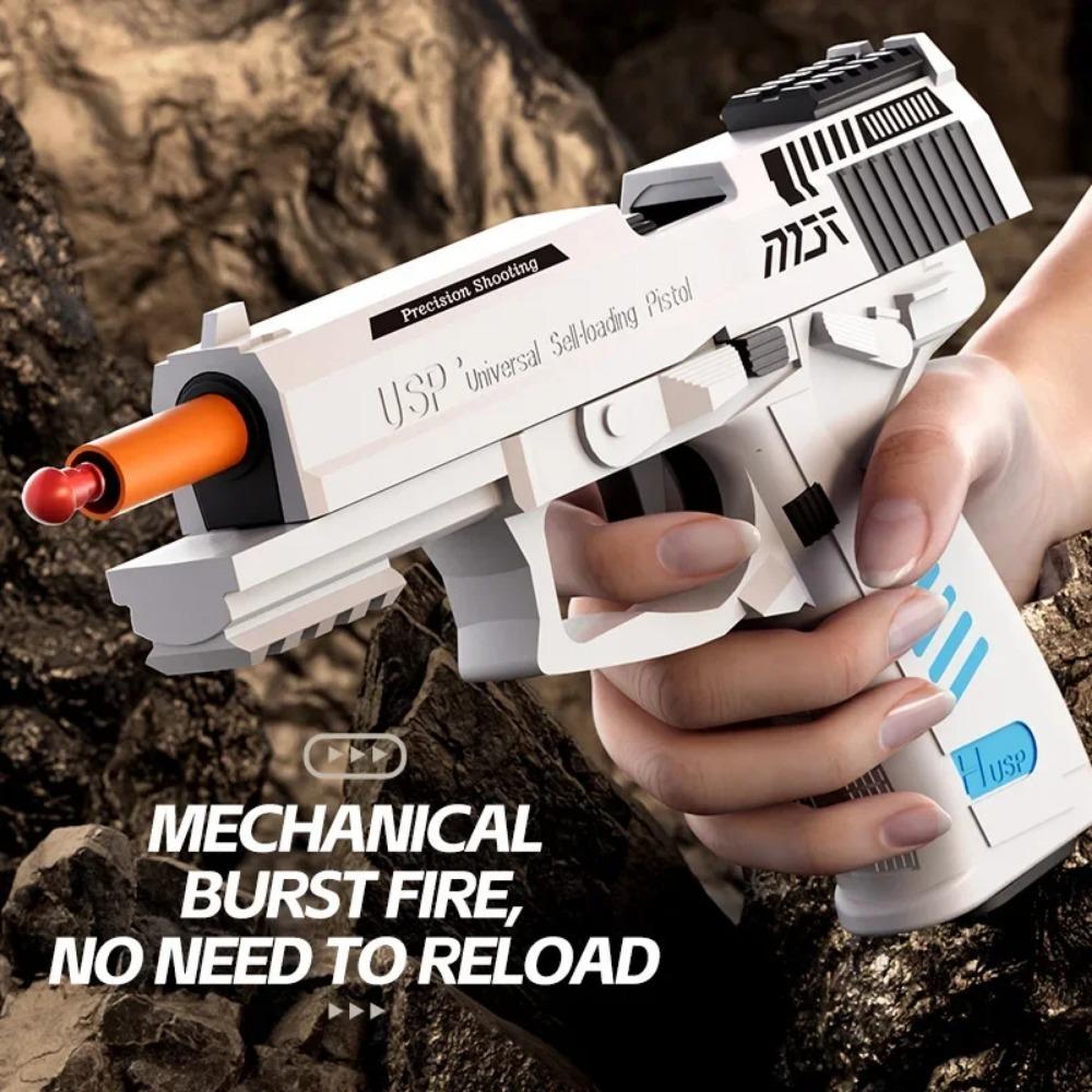 Pistola Giocattolo SIG17 Sparashell con Pallini Morbidi con Blowback Sport da Esterno Gioco CS Modello Lanciatore Pistola Regalo di Compleanno