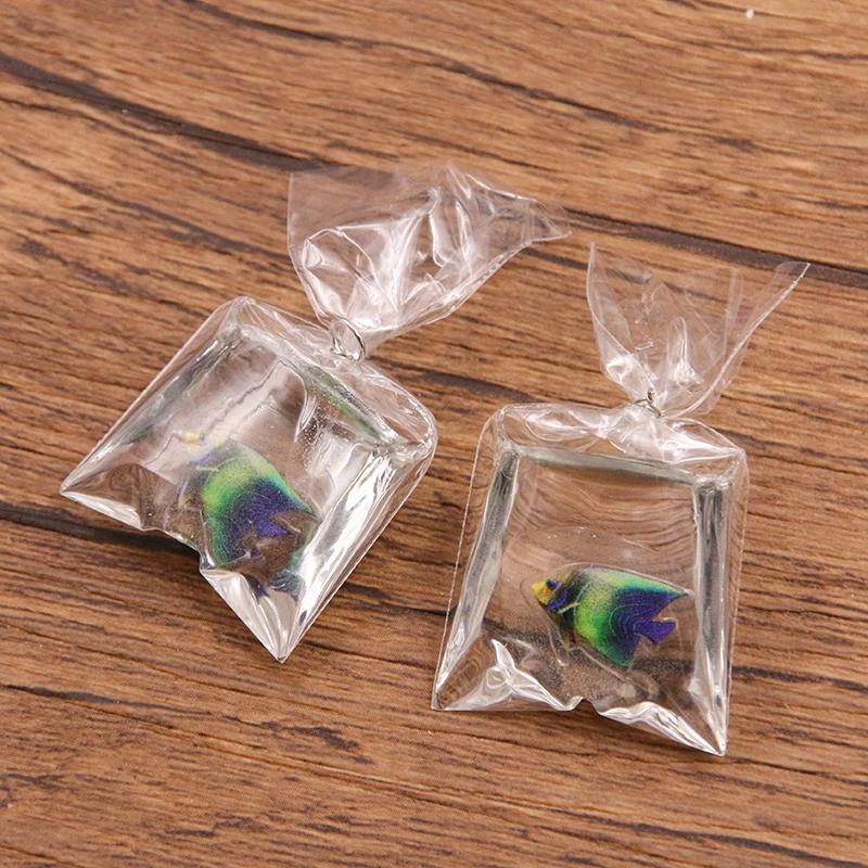 5Pcs 8 Color 24*53mm Transparent Resin Clownfish Charms In Water Jewelry Pendant Fish Bag Earrings Handmade DIY Material