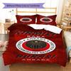 Gençlerbirliği Pattern Bedding Set Quilt Cover Pillowcase Home Decor Gift (1 * Duvet Cover + 2 * Pillowcase, Without Core)