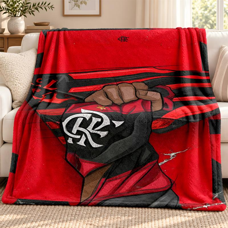 CR Flamengo blanket Flannel Blanket Soft Cozy Plush Throw for Sofa Bed Lightweight Home Decoration Outdoor camping
