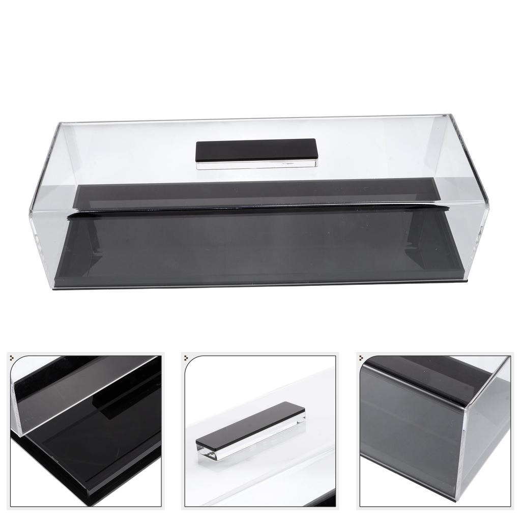 Transparenter Acryl-Kuchenständer Rechteckiger Dessert-Präsentationshalter Tragbarer Laibbehälter Charcuterie-Brett Aufbewahrungsbehälter
