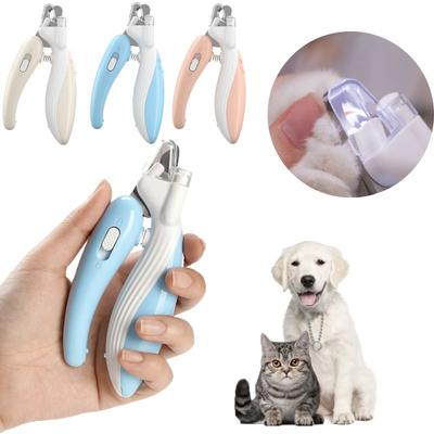 Professioneller Nagelknipser für Haustiere mit LED-Licht, Pfotennagelschneider für Tiere, Hunde und Katzen, Nagelknipser für die Tierpflege, Krallenschere