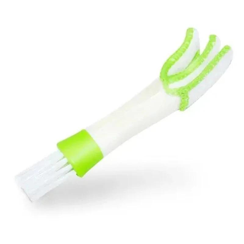 

1/2 шт. Щетка для чистки автомобиля Двойного назначения Щетка для кондиционера Щетки для очистки щелей воздуховыпускного отверстия приборной панели Чистка салона автомобиля