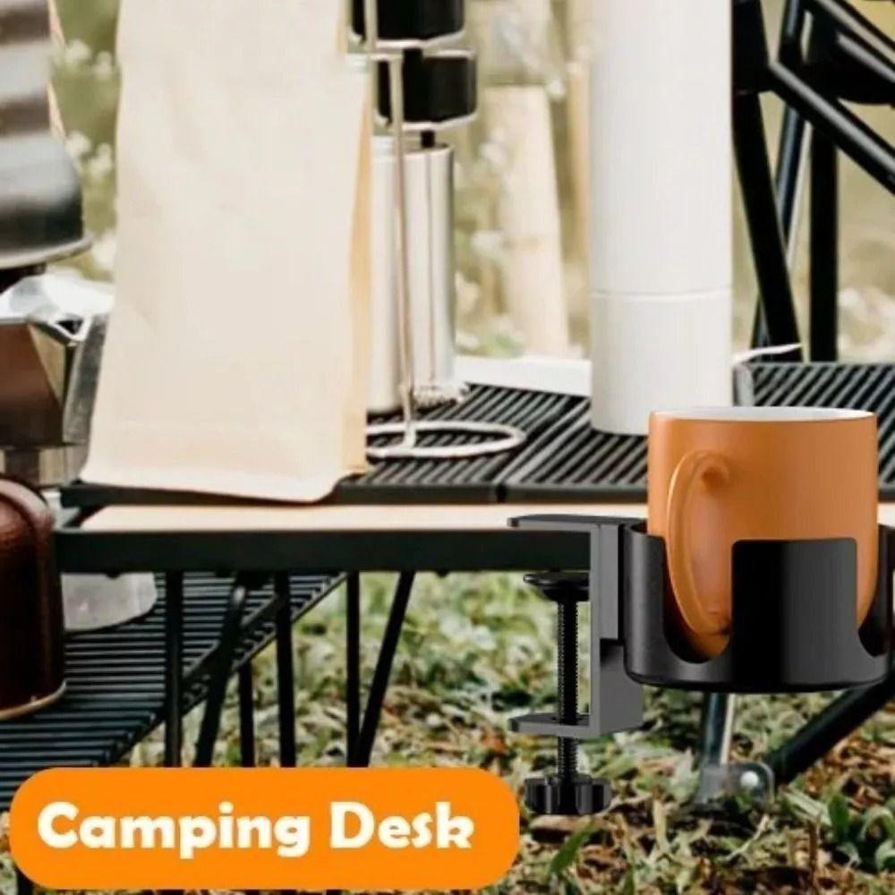 New Punch-free Desk Cup Holder Clamp Anti-Spill Removable Large Cup Mug Holder Adjustable Household Desk Drink Bottle Holder
