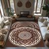 Round Area Rug Bohemian Carpet Non-Slip Floor Mat Living Room Bedroom Decor Modern Abstract Pattern Home Accent Rugs Stylish Flo
