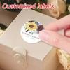 Personalized Floral Stickers Labels For Gift Wrapping - Custom Wedding Party Decorations Diy Craft Suppliesevent Sealing Decor