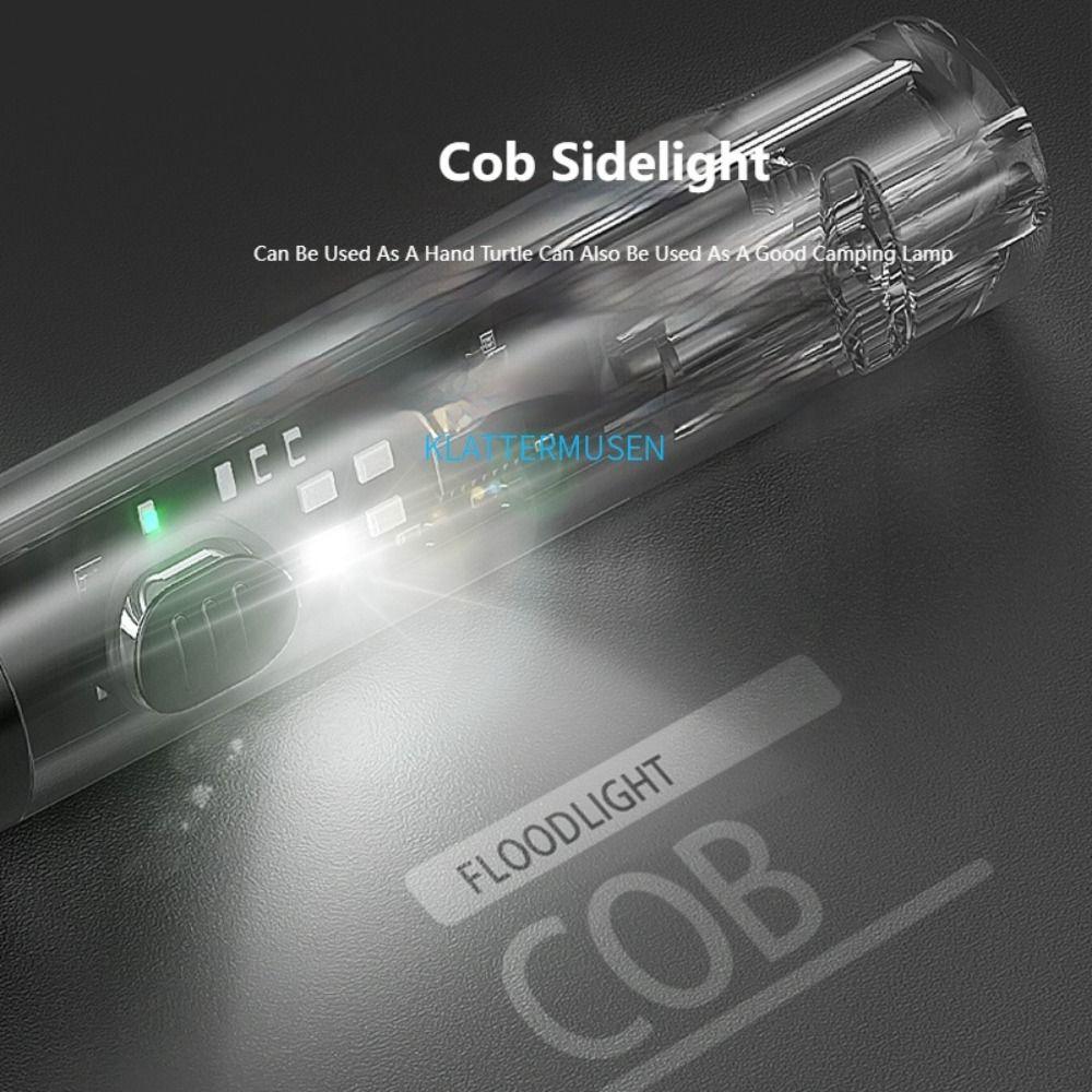 Portable Mini Keychain Flashlight USB Rechargeable UV/Red Light Pocket LED Flashlight with Buckle with 6 Modes Small Flashlight