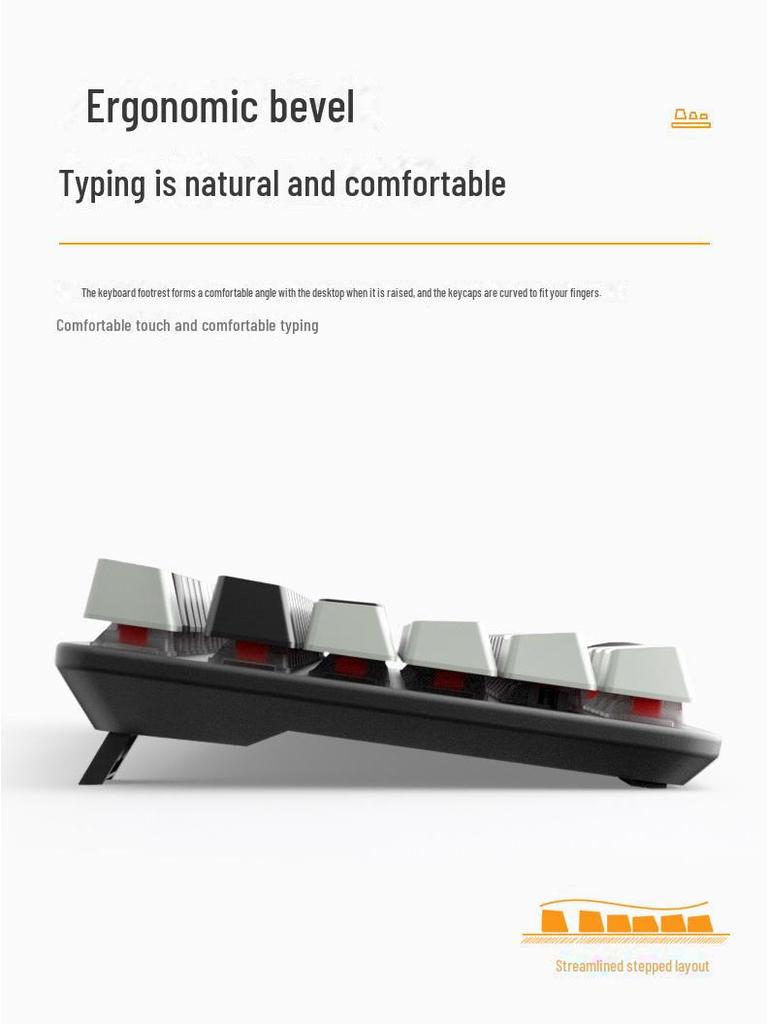 Acer True Mechanical Wired Gaming Keyboard with Red/Blue Axis for Desktop and Laptop