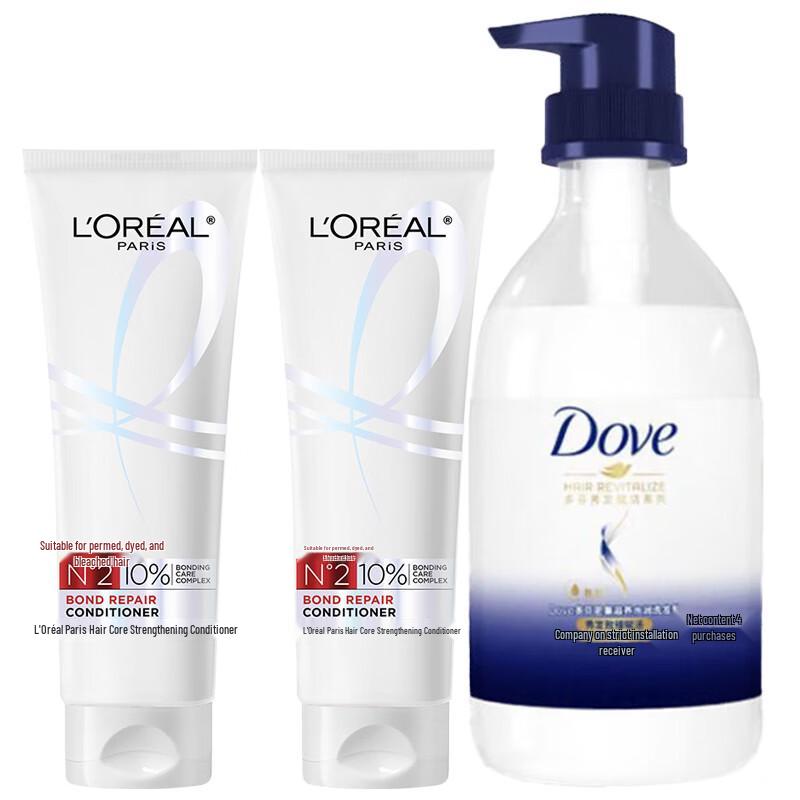 Dove Nourishing Body Wash & L Oréal Hair Conditioner Set
