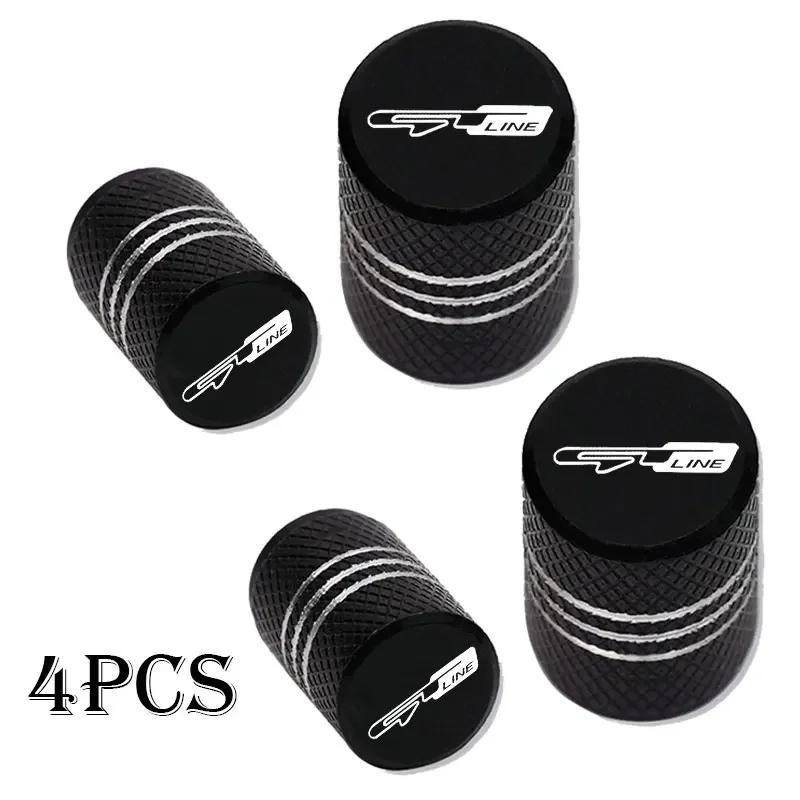 ABCDEN1 4PCS Car Wheel Tire Valve Caps Tyre Stem Covers Airdust Waterproof  For Kia GT Line Sportage Ceed Picanto K5 K4 K3 KX5 Stonic