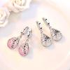 Exquisite 925 Sterling Silver Moonstone-Style Cat's Eye Totem Earrings