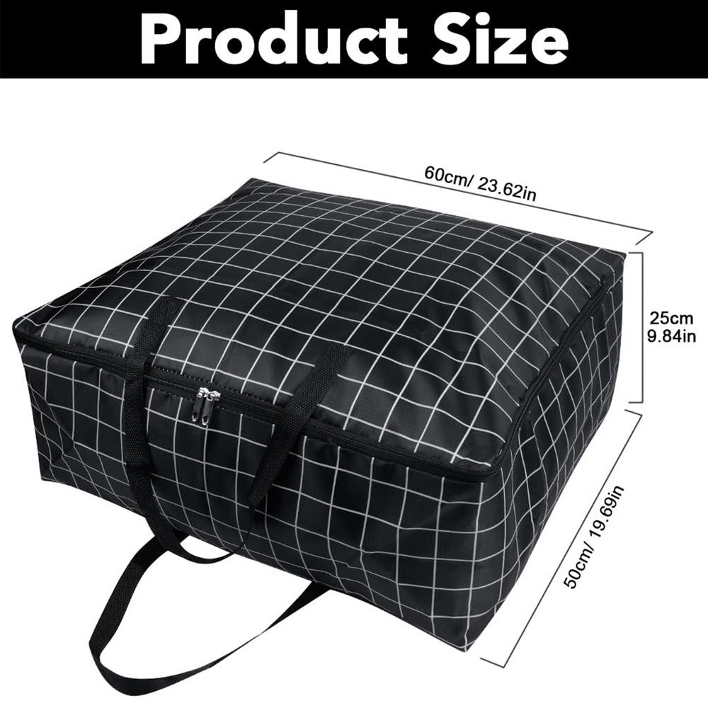 Extra Large Hand-held Folding Travel Bag Thickening Large Capacity Waterproof Luggage Storage Bag, Moving Packing Woven Bag 75L