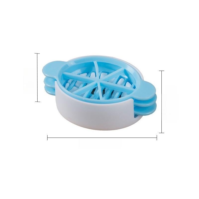 

Kitchen Three-in-One Egg Slicer Multi-functional Kitchen Egg Slicing Tool синій