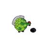 Original Cartoon Enamel Alloy Brooch Mixed Vegetable Animal Corn Mouse Broccoli Crocodile Potato Hippo Chicken Badge for Clothes Backpack