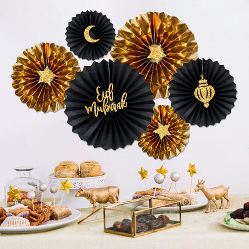 Ramadan Decoration Wall Decoration Eid Al-Fitr Eid Al-Adha Stickers Islamic Home Decor Paper Fans Sticker Zainah Ramadan 2026