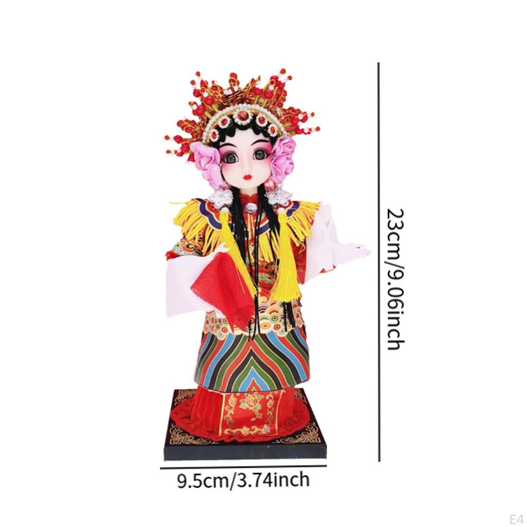 Chińska Lalka Statua Styl Rzeźba Dekoracja Domu Ozdoba Stołu Tradycyjna Figurka dla