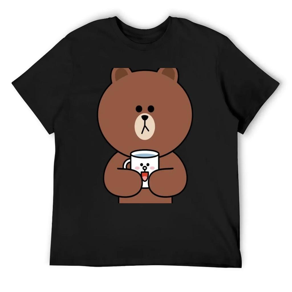 Copy of Brown and Cony Love T-Shirt Summer Top Man T Shirt Basketball Graphic Tees Customs Design Your Own Men Tshirt