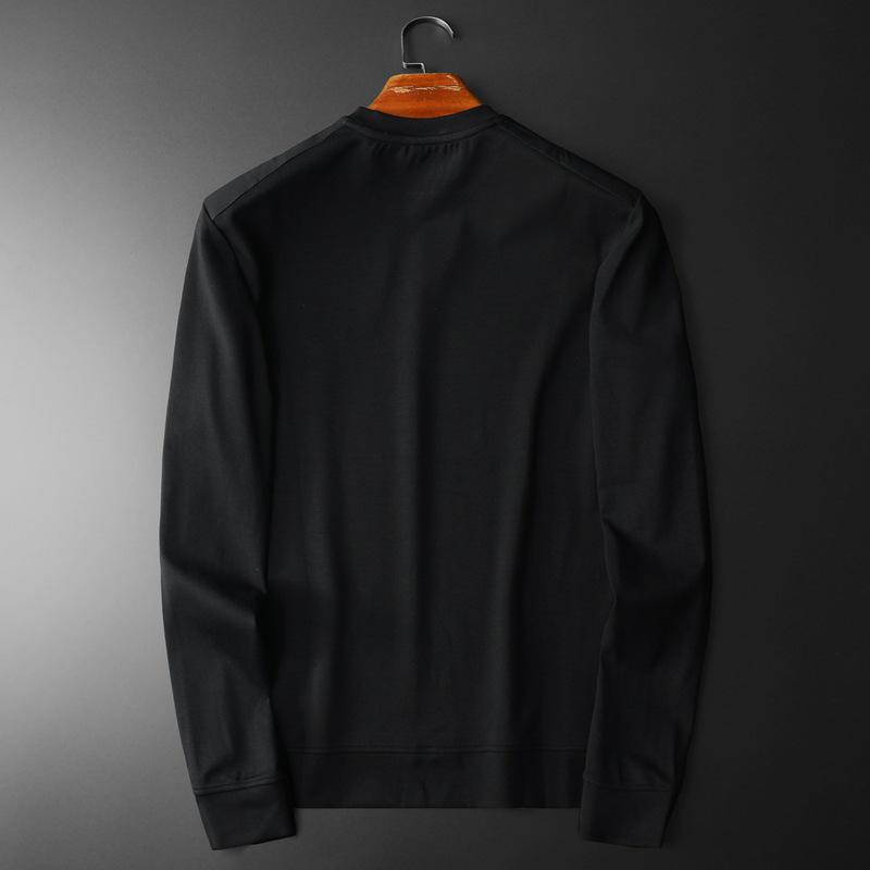 Europäischer High-End Light Luxury Herren Slim Fit Pullover Hoodie - Frühling/Herbst Trendiger Einfacher Basisschicht